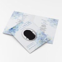 hydrangea funeral cards and personalised stationery